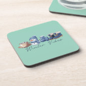 ウィンタービベスフレンドリー雪だるま コースター (左側)