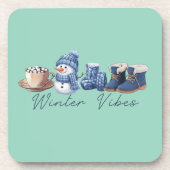 ウィンタービベスフレンドリー雪だるま コースター (正面)