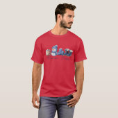 ウィンタービベスフレンドリー雪だるま Tシャツ (正面フル)