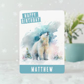 ウィンタービベスベア誕生日カード シーズンカード