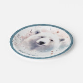 ウィンタービベスポーラベア誕生日 ペーパープレート (アングル)