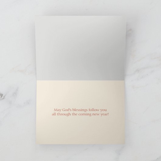 ウィンタービレッジとワンレッドハウスメリークリスマス シーズンカード (内部)