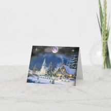 ウィンタービレッジクリスマスカード