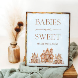 ウィンタービレッジクリスマスベビーは甘い ポスター