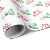 ウィンタービレッジシーンメリークリスマス ラッピングペーパー (ロールコーナー)