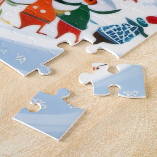 ウィンタービレッジシーン ジグソーパズル (側面)