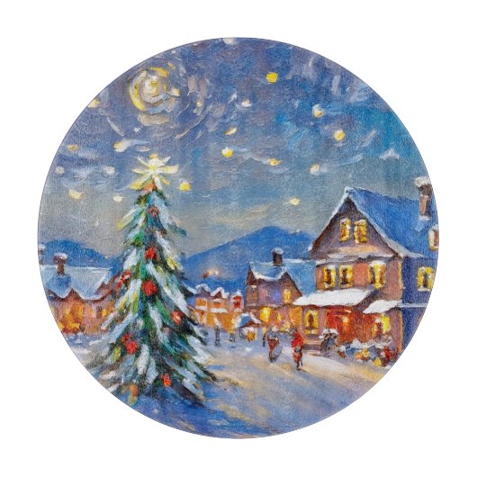 ウィンタービレッジホリデイ カッティングボード (正面)