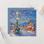 ウィンタービレッジホリデイ カード (正面/裏面インサイチュ)
