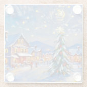 ウィンタービレッジホリデイ ガラスコースター (裏面)