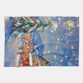 ウィンタービレッジホリデイ キッチンタオル (横)