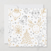 ウィンタービレッジホリデーオープンハウスパーティの招待状 招待状 (裏面)