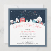 ウィンタービレッジホリデーオープンハウスパーティの招待状 招待状 (正面)