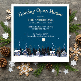 ウィンタービレッジホリデーオープンハウスパーティの招待状 招待状