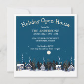 ウィンタービレッジホリデーオープンハウスパーティの招待状 招待状 (正面)