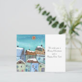 ウィンタービレッジホリデーハガキ ポストカード (スタンド正面)
