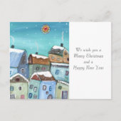 ウィンタービレッジホリデーハガキ ポストカード (正面)