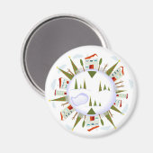 ウィンタービレッジ マグネット (正面/裏面)