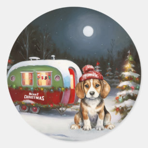 ウィンタービーグルキャラバンクリスマスアドベンチャー ラウンドシール
