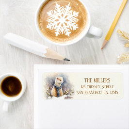 ウィンタービーブスウォーターカラーエルミン差出人住所 ラベル