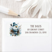 ウィンタービーブスウォーターカラーバルドイーグル差出人住所 ラベル (インサイチュ)