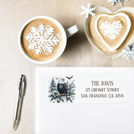 ウィンタービーブスウォーターカラーバルドイーグル差出人住所 ラベル