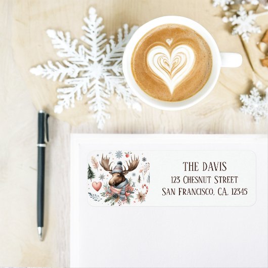 ウィンタービーブスウォーターカラームース差出人住所 ラベル