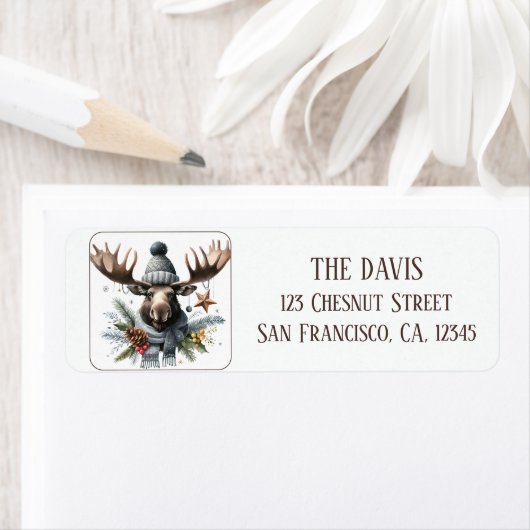 ウィンタービーブスウォーターカラームース差出人住所 ラベル (インサイチュ)