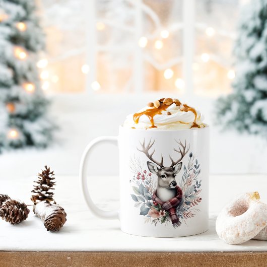 ウィンタービーブスホワイトテールディアー –  コーヒーマグカップ