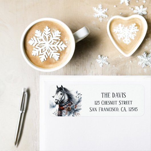 ウィンタービーブスホース – 差出人住所 ラベル