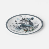 ウィンタービーブスホース – 誕生日 ペーパープレート (アングル)