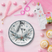 ウィンタービーブスホース – 誕生日 ペーパープレート (パーティー)