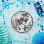 ウィンタービーブスホース – 誕生日 ペーパープレート (パーティー)