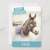 ウィンタービーブズドンキー誕生日カード シーズンカード (正面)