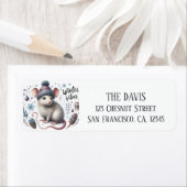 ウィンタービーブズマウス – 差出人住所 ラベル (インサイチュ)