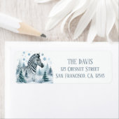 ウィンタービーブゼブラ – 差出人住所 ラベル (インサイチュ)