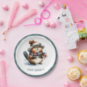 ウィンタービーブビーバー – 誕生日 ペーパープレート (パーティー)