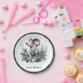 ウィンタービーブロッキーマウンテンビーゴンシープ誕生日 ペーパープレート (パーティー)