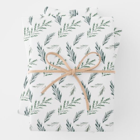 ウィンターピネエ絵を描ルエレガントホリデイ ラッピングペーパーシート (インサイチュ)