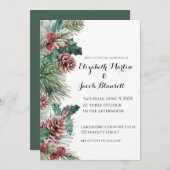 ウィンターピネコーンとホリー結婚ズ 招待状 (正面/裏面)