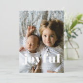 ウィンターピネコーンファミリーフォトホリデーカード (スタンド正面)