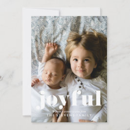 ウィンターピネコーンファミリーフォトホリデーカード