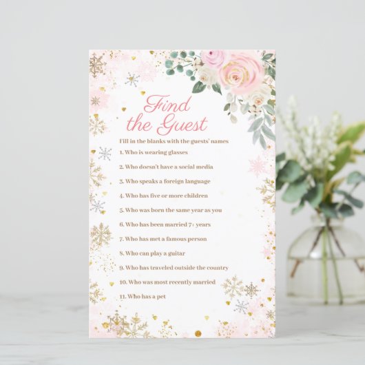 ウィンターピンクスノーフレークフローラを見つける (スタンド正面)