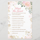 ウィンターピンクスノーフレークフローラを見つける (正面)