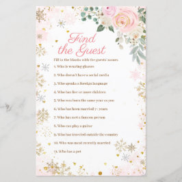 ウィンターピンクスノーフレークフローラを見つける