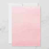 ウィンターピンクスノーフレーク誕生日 招待状 (裏面)