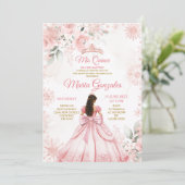 ウィンターピンクローズ金ゴールドフローラプリンセスミクリンセ 招待状 (スタンド正面)