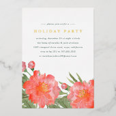 ウィンターピーニーホリデーパーティー 箔招待状 (正面)