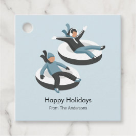 ウィンターファミリーおもしろいクリスマスホリデー フェイバータグ