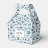 ウィンターファミリーおもしろいクリスマスホリデー フェイバーボックス (裏面サイド)