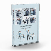 ウィンターファミリーおもしろいクリスマスホリデー フォトブロック (左)